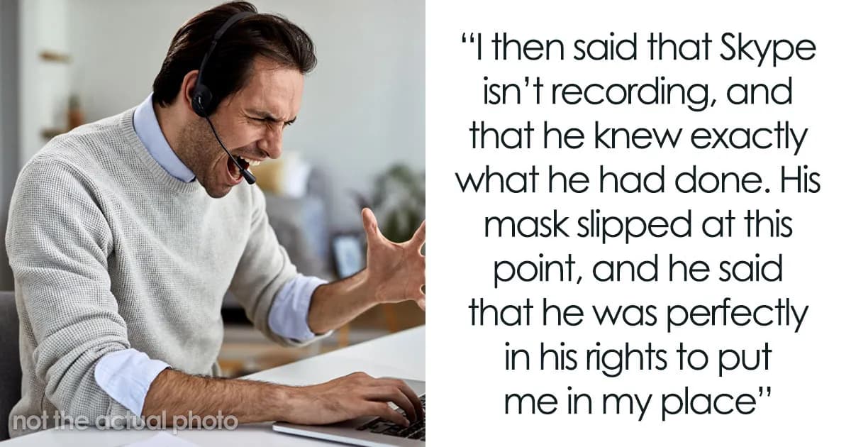 Workplace Bully Steals Credit For His Colleagueās Work And Gets Caught Out By A Secret Recording