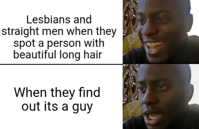 Nice hair but hate it when this happens..