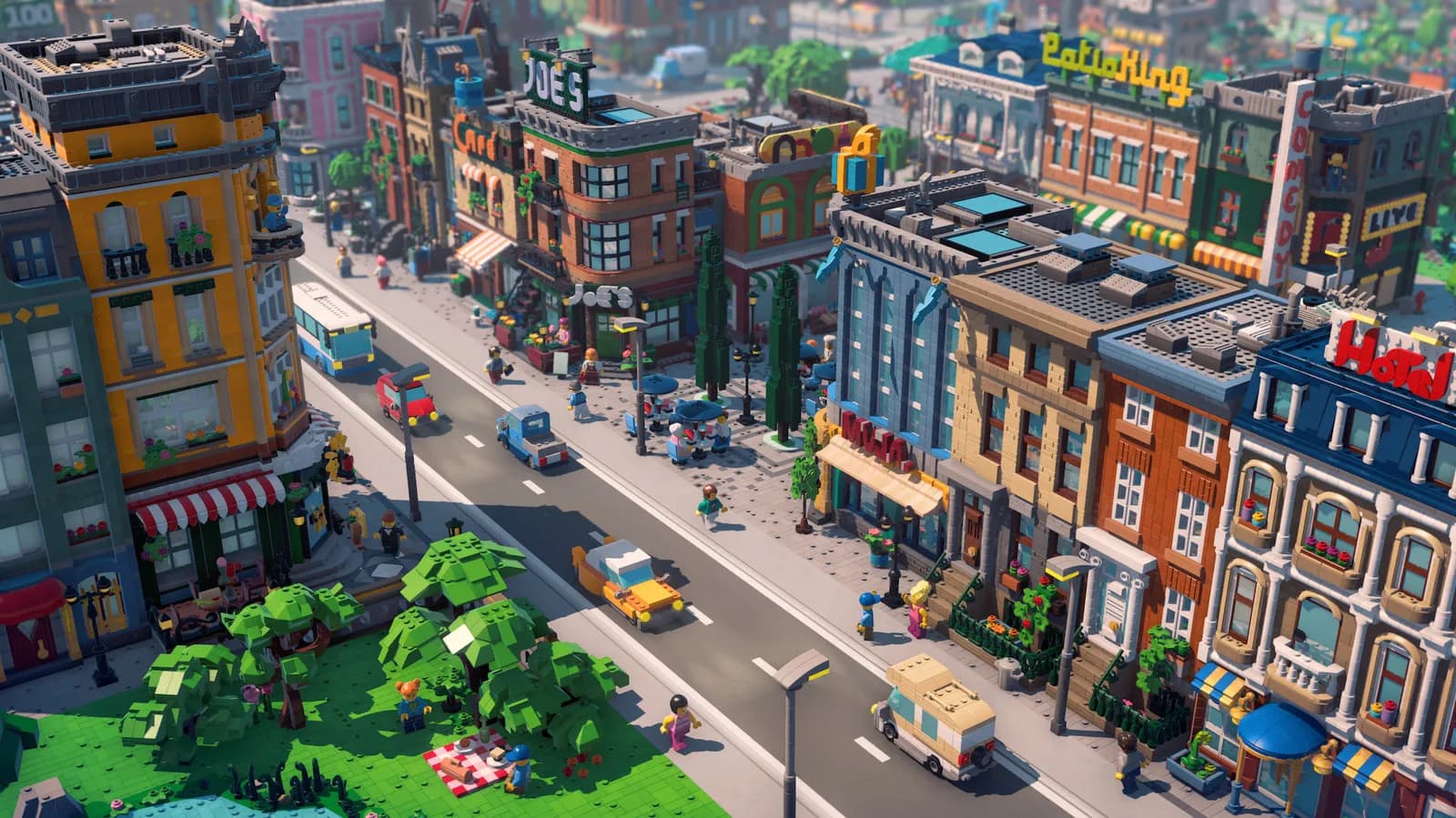 Lego Skylines is a cozy city builder from the studio that