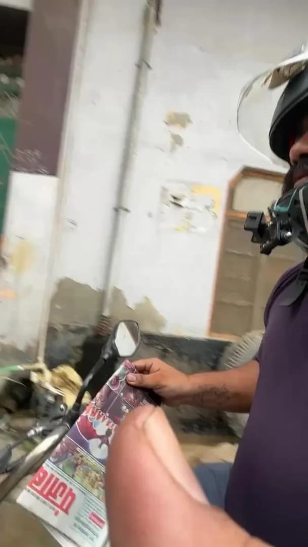Newspaper throwing perfected technique