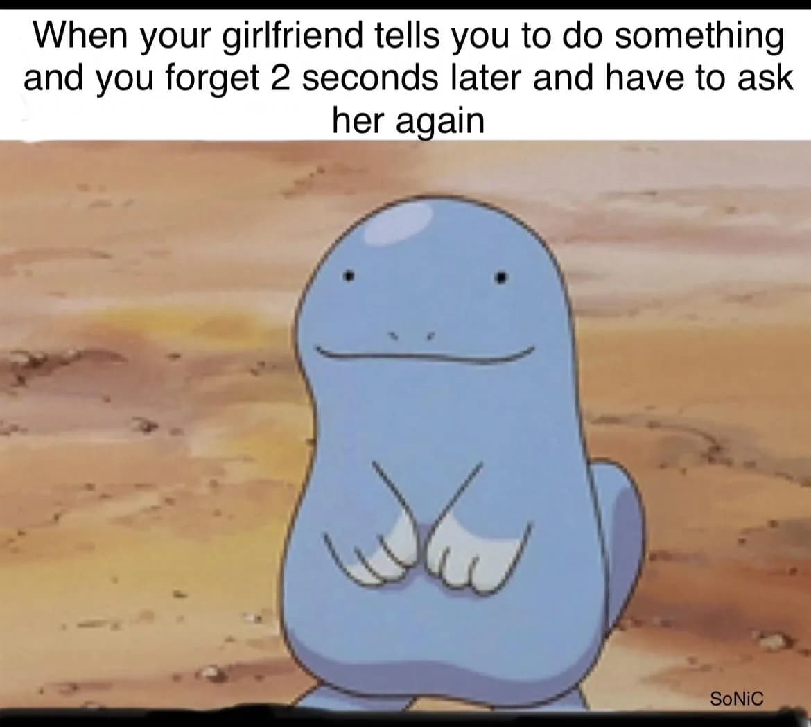 I have the memory of a goldfish