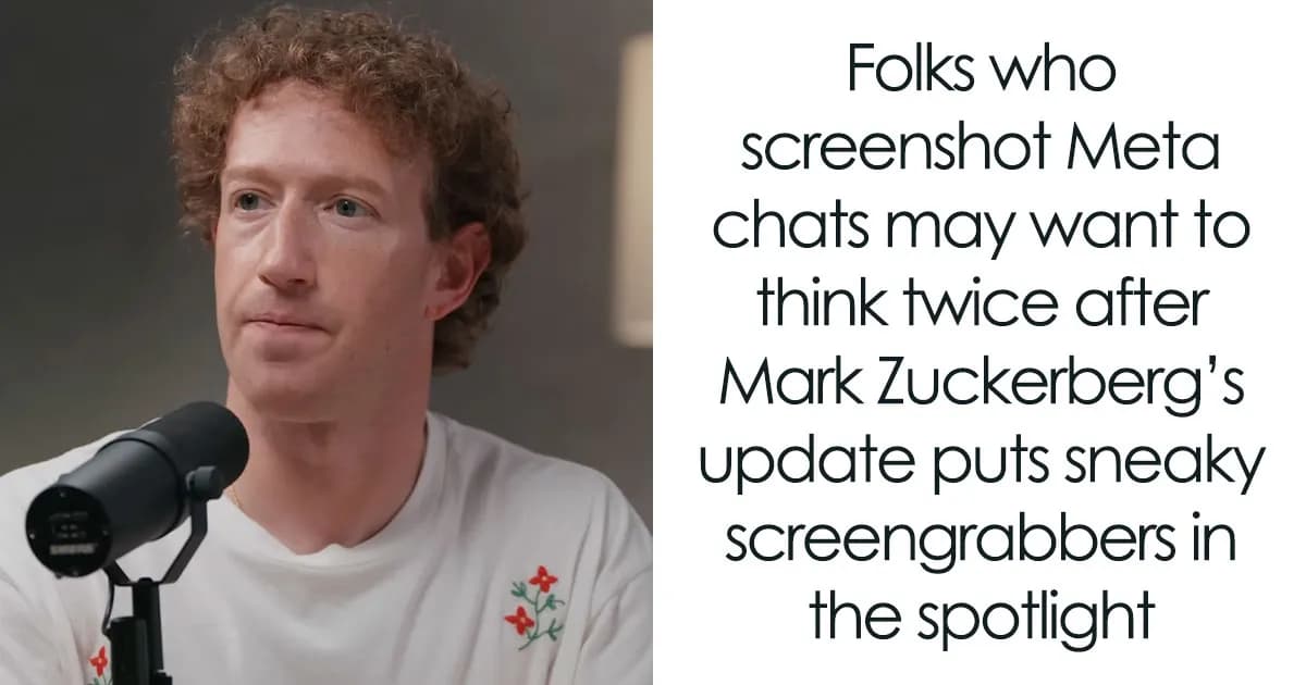 Mark Zuckerberg Warns Meta Users About One Thing That Will Happen If They Screenshot Messenger Chats