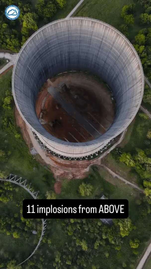 11 implosions from above