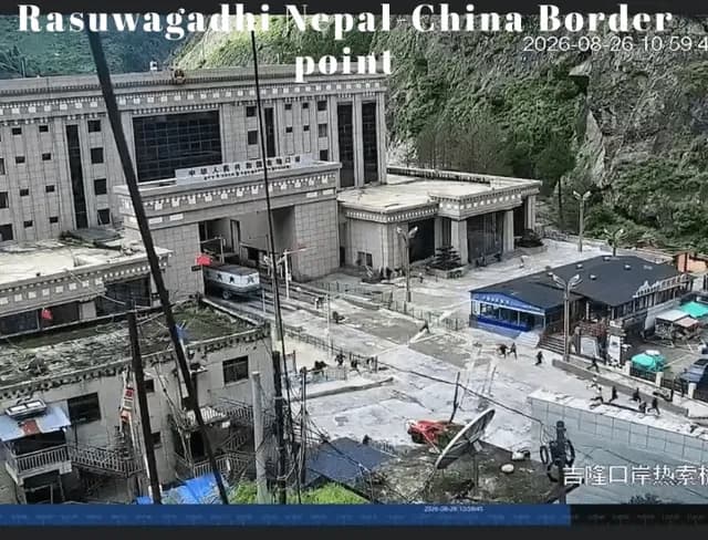 First Visuals of China-Nepal border Point after biblical type Apocalyptic flood