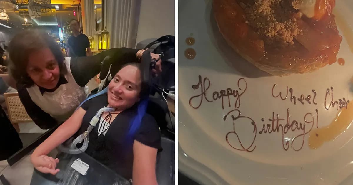 Restaurant Finally Breaks Silence After Disabled Customer Was Served Dessert With "Offensive" Birthday Message
