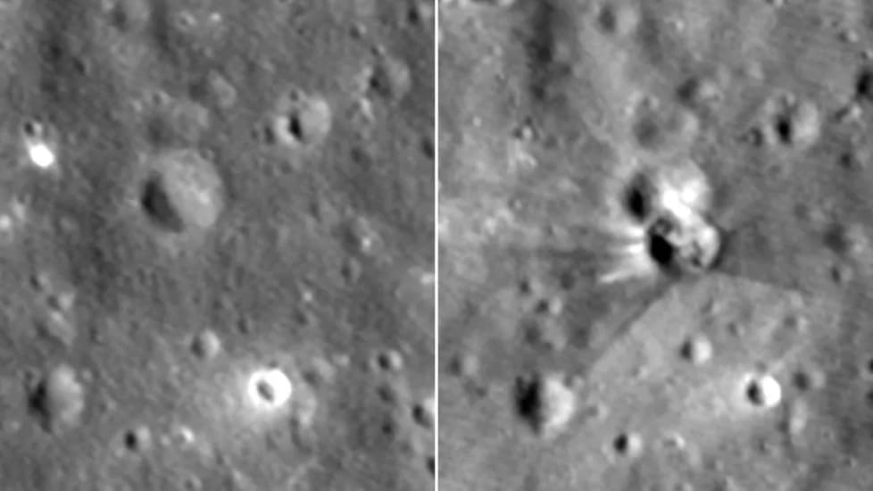 A discarded rocket recently made a new crater on the Moon