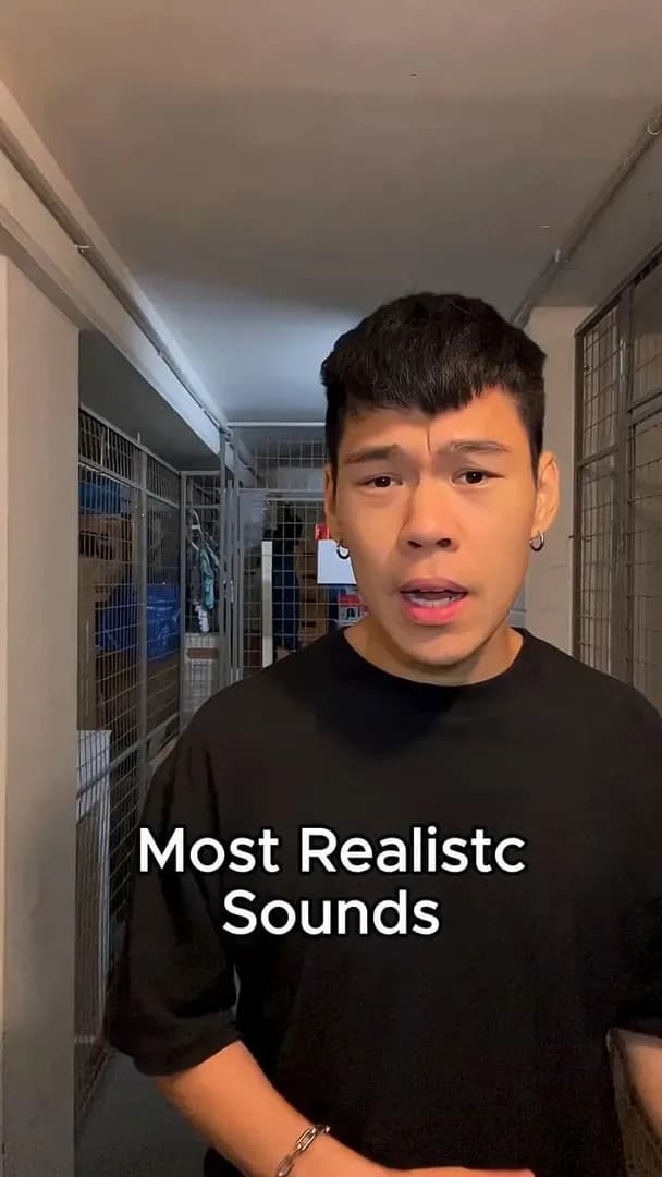 Man creates realistic sounds with his mouth