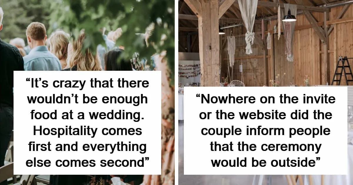 Wedding Stories Where The Couple Seemed To Forget They Had Guests
