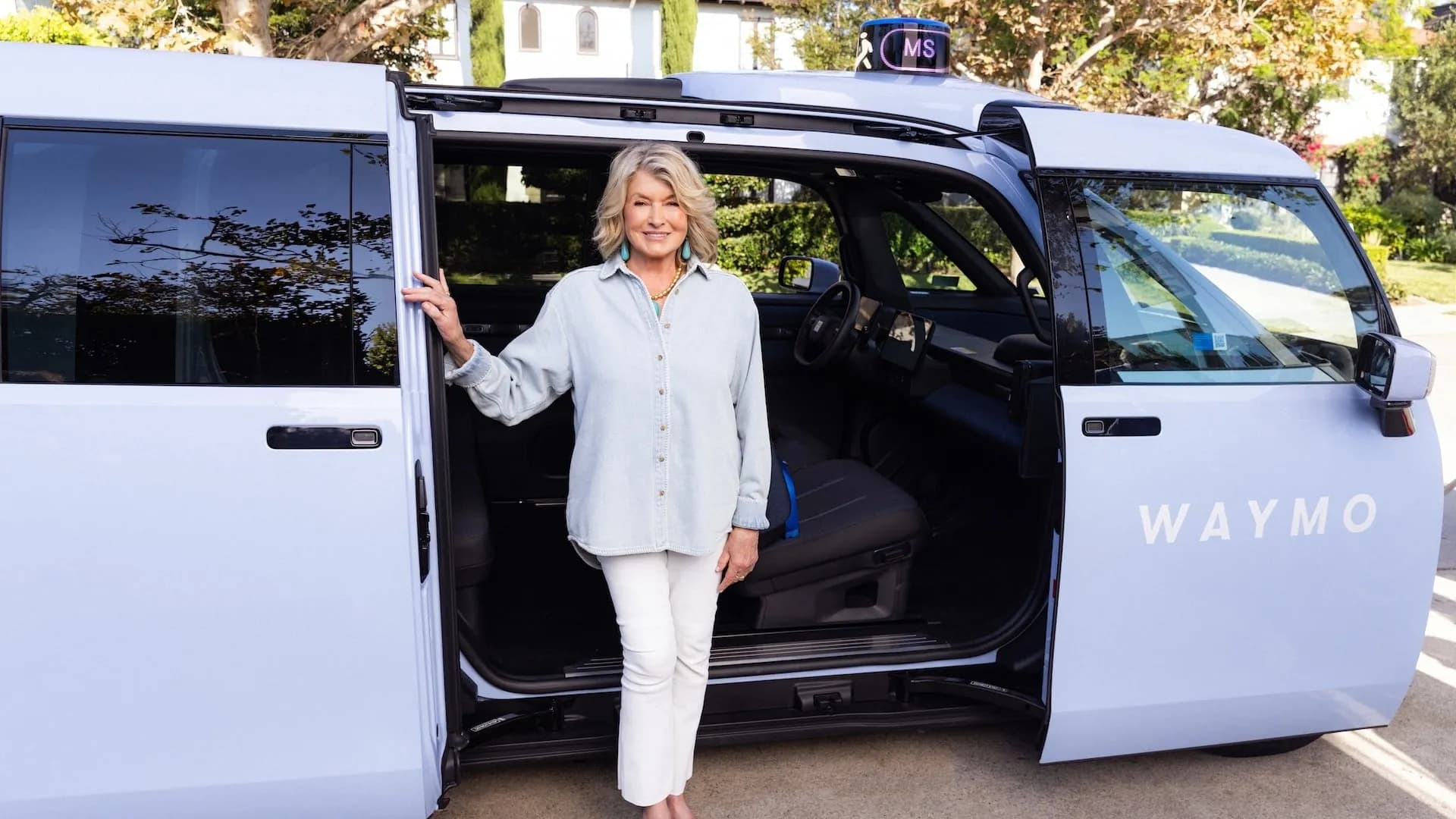 Martha Stewart is the face of Waymo's new Ojai, a 'living room on wheels'