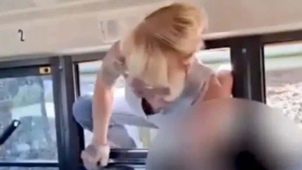 Furious Parents Smash Their Way Into School Bus After Driver Refuses To Release Kids