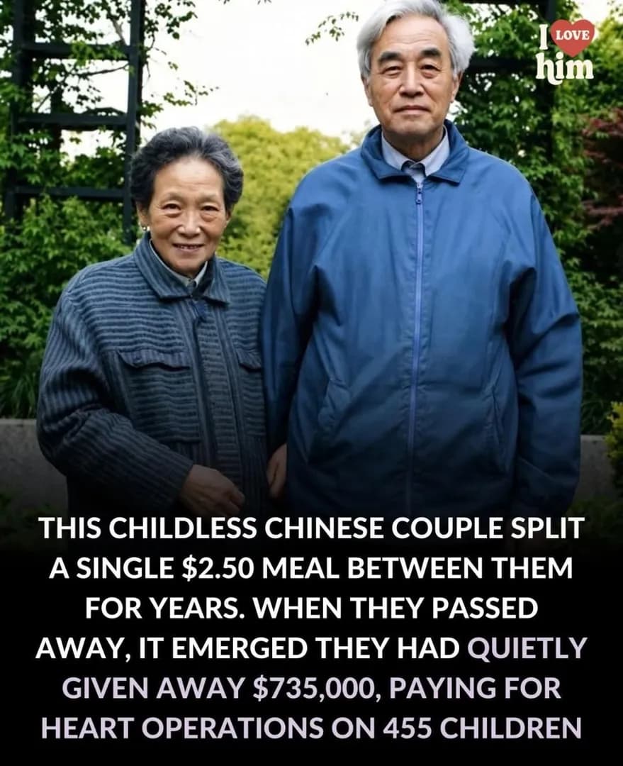 This Chinese couple paid for the heart surgery of 455 children.