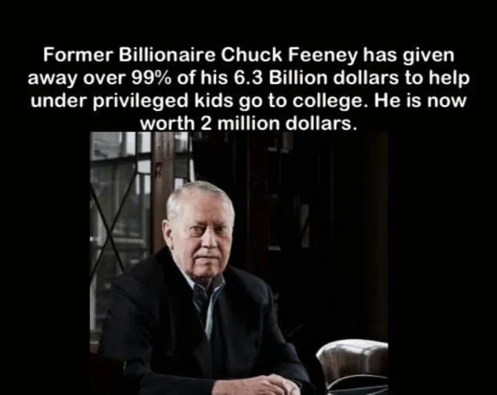 Chuck Feeney was an Irish-American billionaire who secretly gave away more than $8 billion of his fortune through The Atlantic Philanthropies before shutting down the foundation in 2020