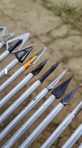 Testing various specialized arrowheads against bullet-resistant glass with a 70 lb compound bow