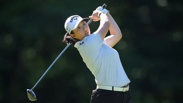 Ruoning Yin birdies 18 to take the 1-shot lead at TPC Boston