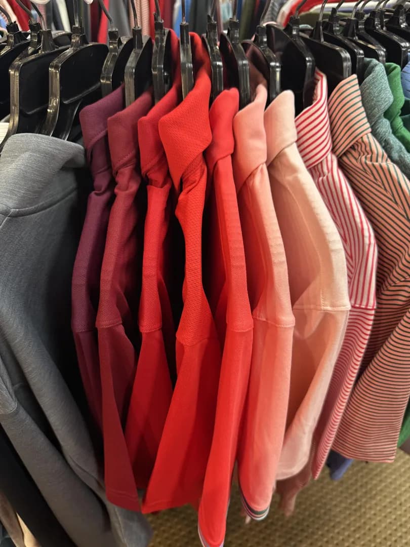The way these shirts were arranged on an otherwise random clearance rack