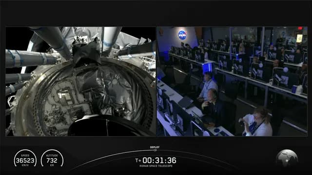 NASA launched the Nancy Grace Roman Space Telescope from Florida aboard a SpaceX Falcon Heavy rocket.