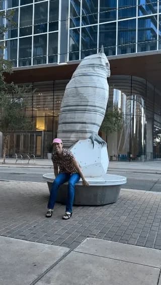 This Owl statue in an Austin neighbourhood