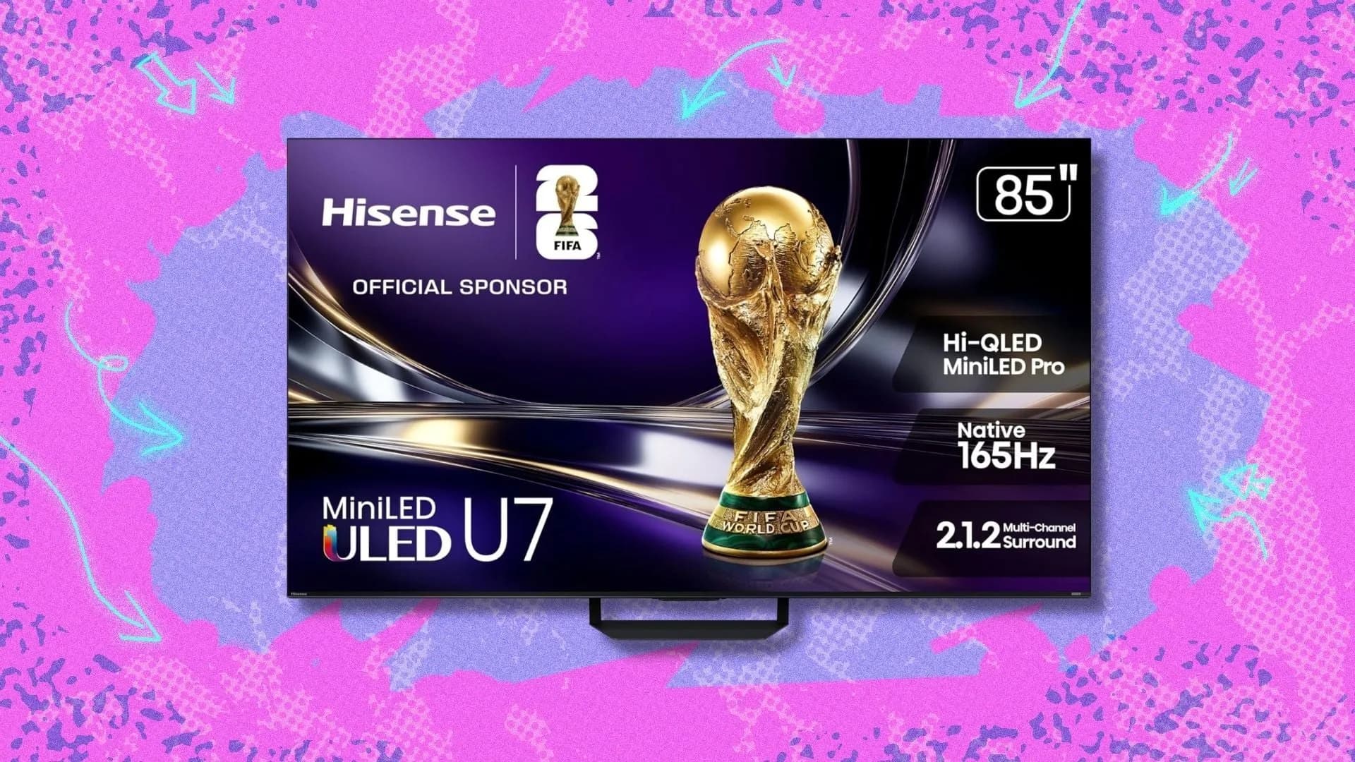 Best Hisense deal: Save $1,101.99 on the Hisense 85-inch U7 Mini-LED ULED 4K TV