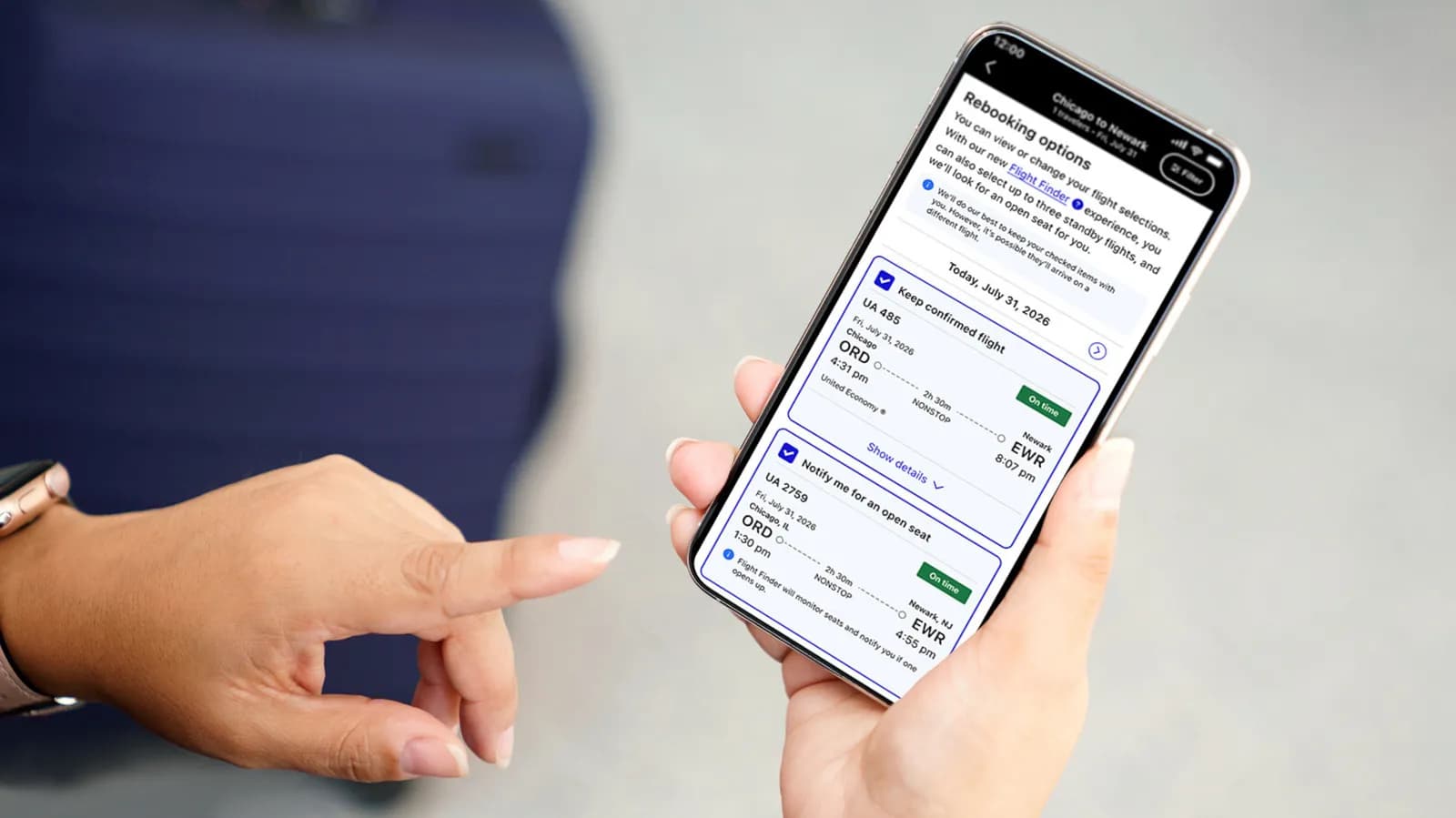 United will now let you join standby lists for earlier flights through its mobile app - Engadget