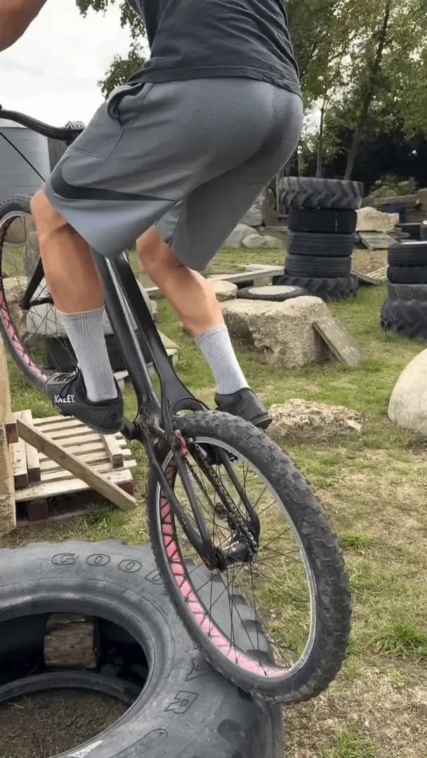 Balancing on a bicycle