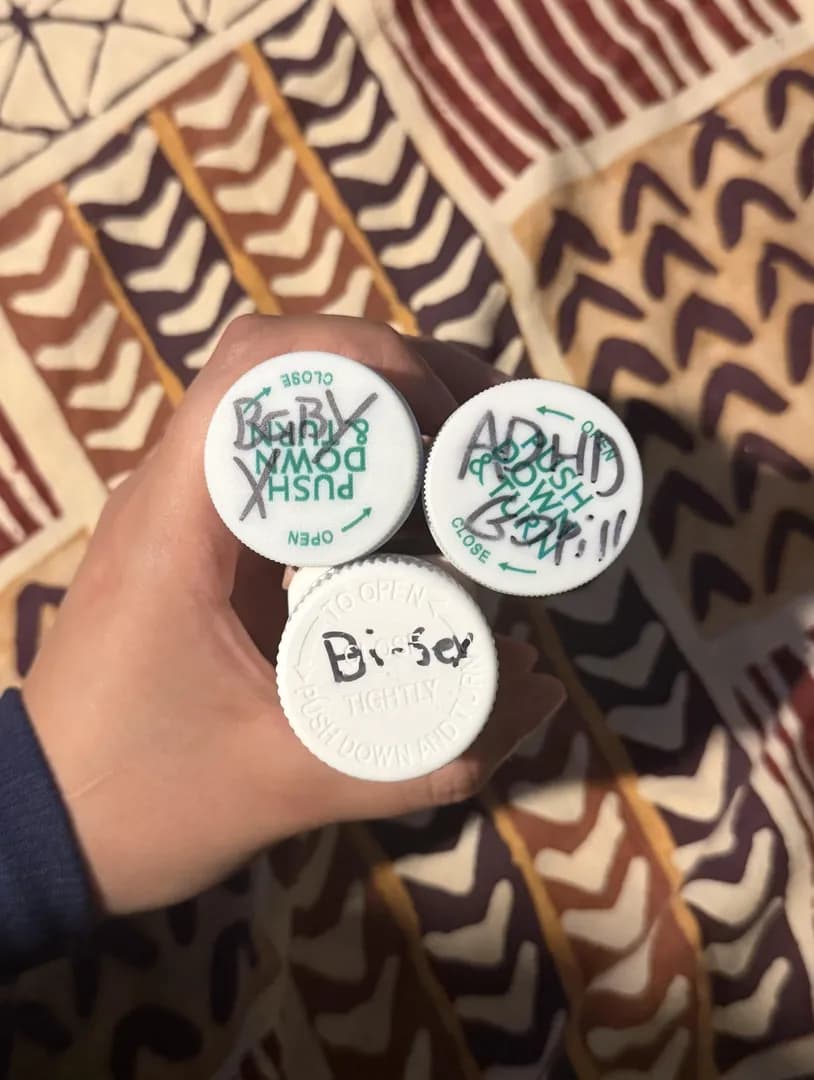 (OC) My bf couldn't remember the names of my meds, so he gave them his own names