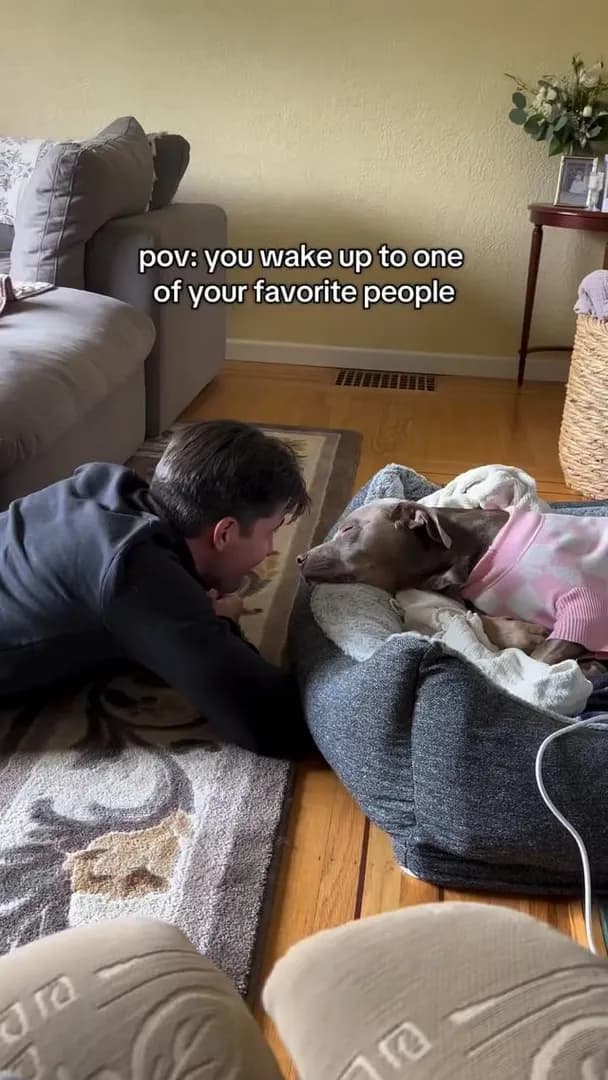Waking up to one of your favorite people
