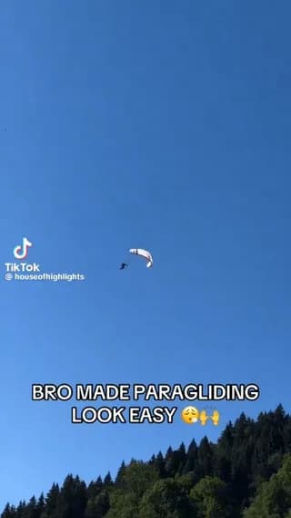 Bro made paragliding look easy somehow