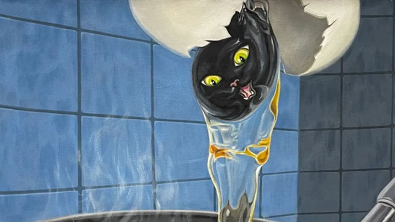 30 Captivating Paintings By Minyoung Kim Where Mischievous Cats Take Over Familiar Scenes