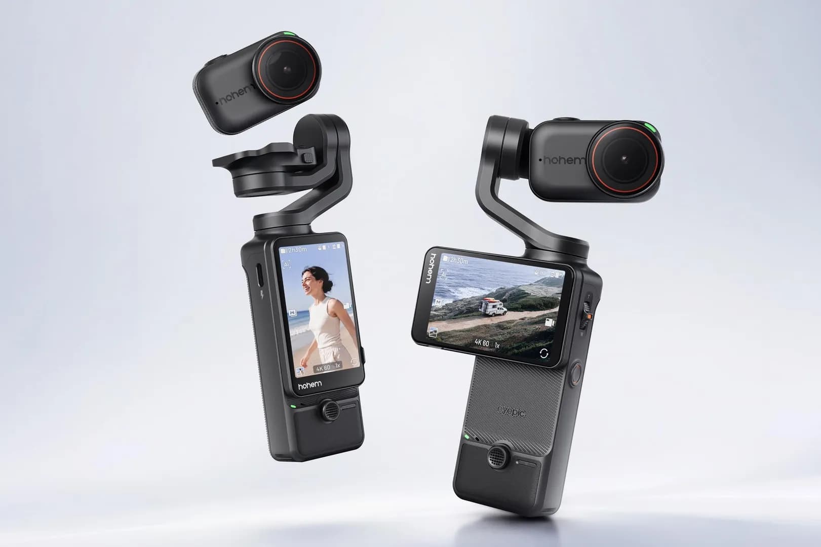 Hohem’s tiny steadycam has a removable action cam
