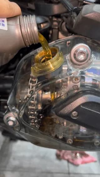 Clear engine gives you the view of lubrication