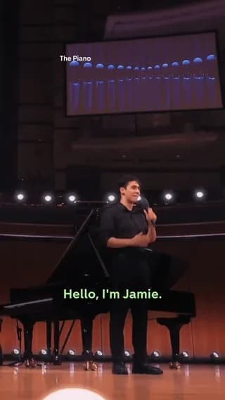 A live piano improvisation
