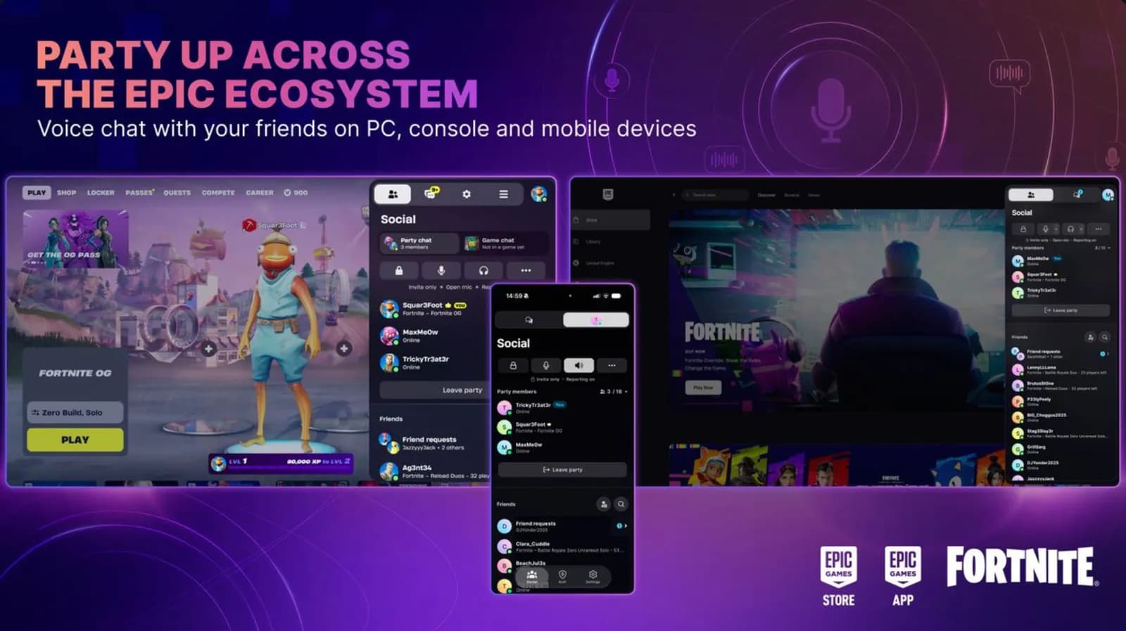 Epic Games brings cross-platform voice chat to Fortnite and its services - Engadget