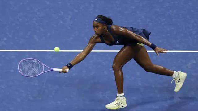 Coco Gauff opens her quest for a second US Open title with a win over Sonmez