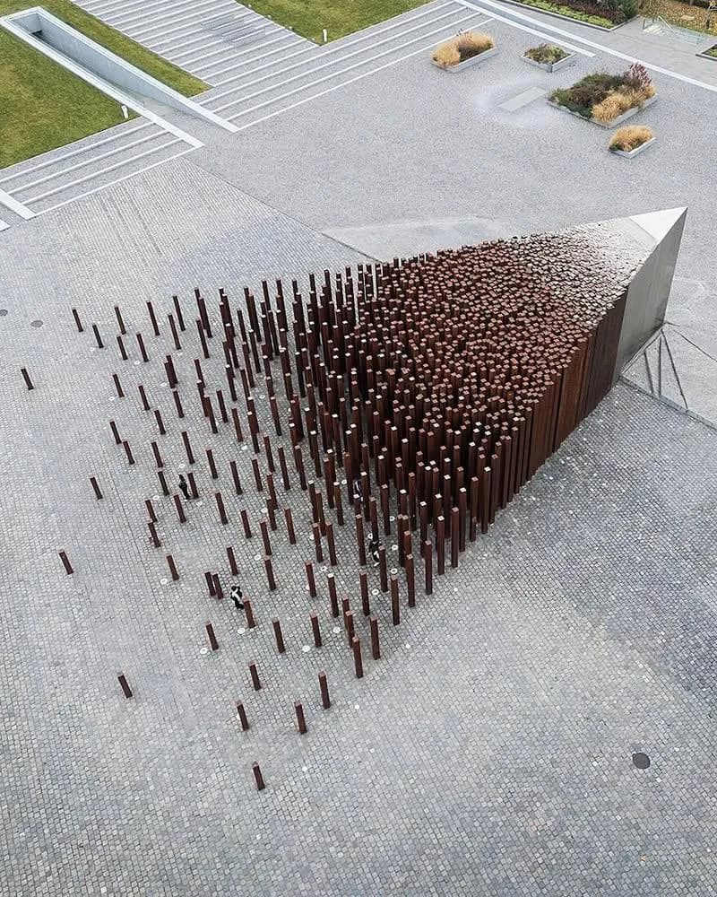 A memorial in Budapest representing people being able to do great things against all odds together!