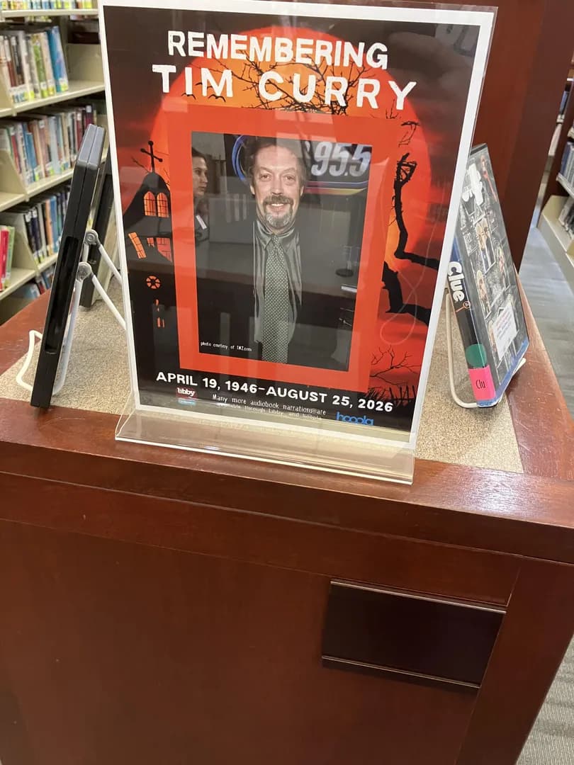 My local library celebrating and remembering an icon