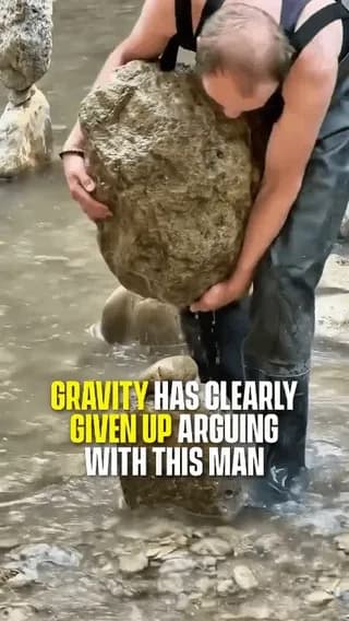 Gravity doesn't seem to have any effect on this guy.