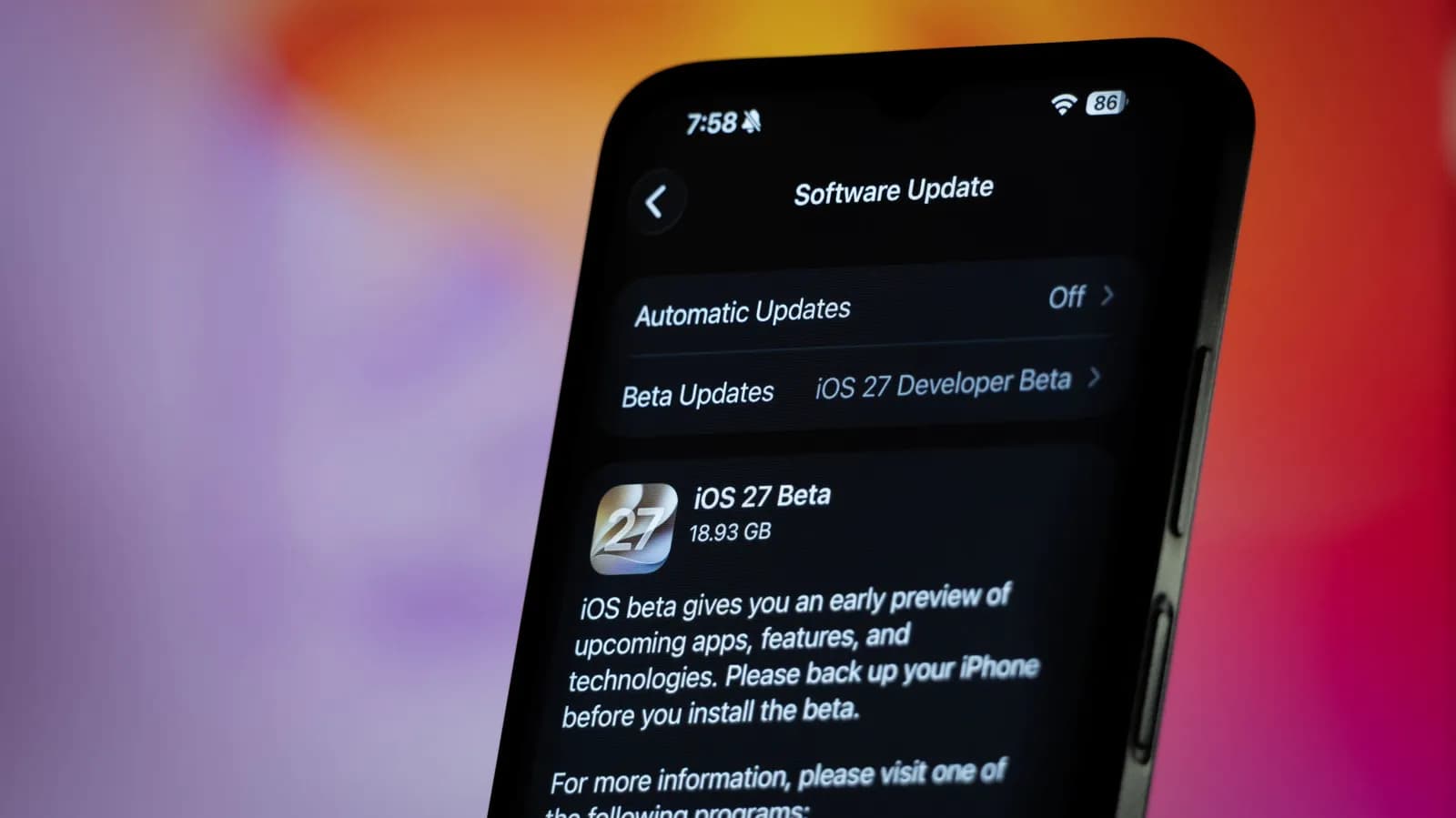 Installing an iOS public beta on your iPhone? Always do this first - Engadget