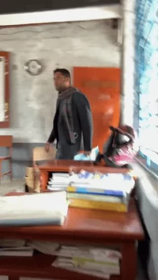 Students surprise their teacher on Teacher’s Day.