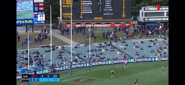 A mid air flip in the SANFL