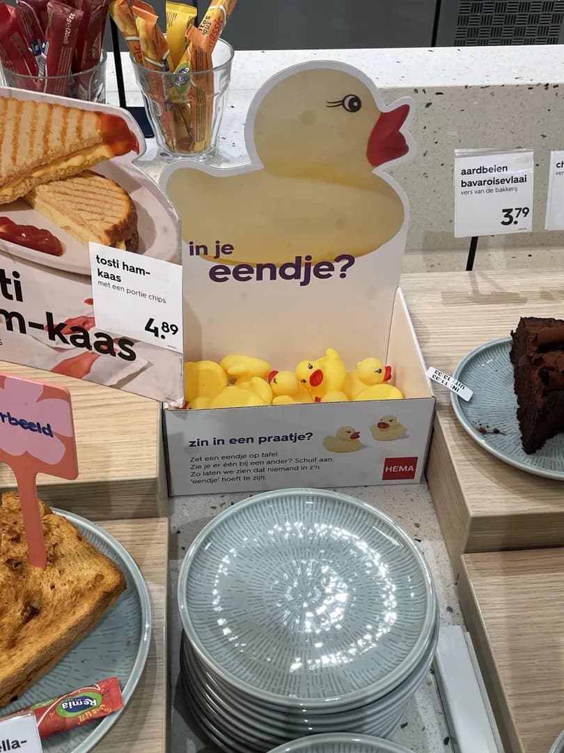 [OC] This Dutch store found a cute way to bring people together
