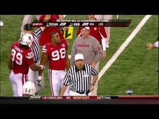 Reminder it has happened before, the one second. Big 12 Championship Game Texas/Nebraska and the incomplete pass out of bounds