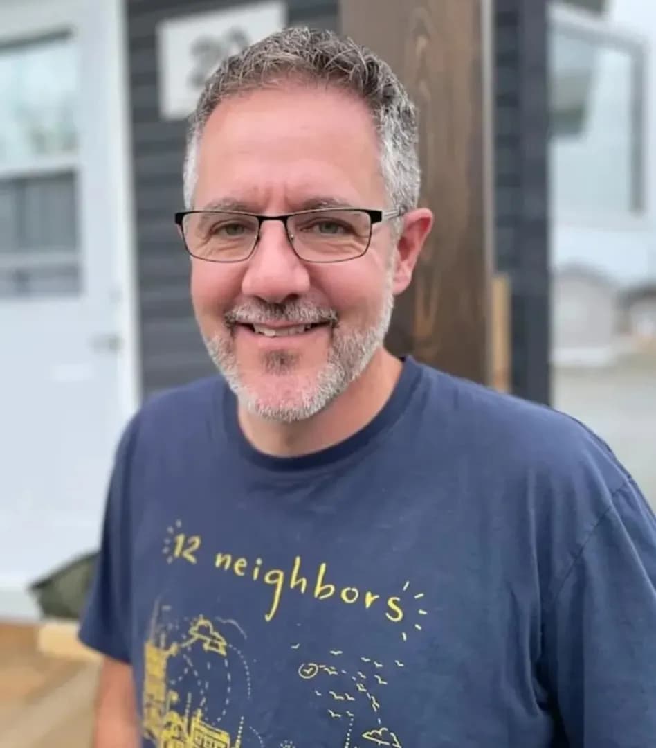 Tech entrepreneur Marcel LeBrun helped fund and build a 96 tiny home neighborhood in Canada, providing unhoused residents with permanent housing and on site employment opportunities