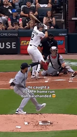 A guy caught a 112 MPH home run ball with one hand
