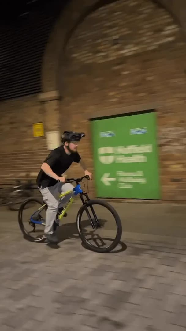 Balancing on a single wheel