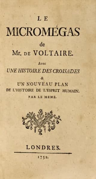 TIL Voltaire wrote a sci-fi novella where a giant alien from a planet orbiting Sirius befriends a giant alien from Saturn after being banished from his home planet. They visit Earth and assume it's li