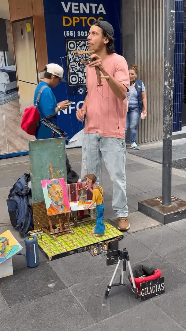 This guys marionette skills