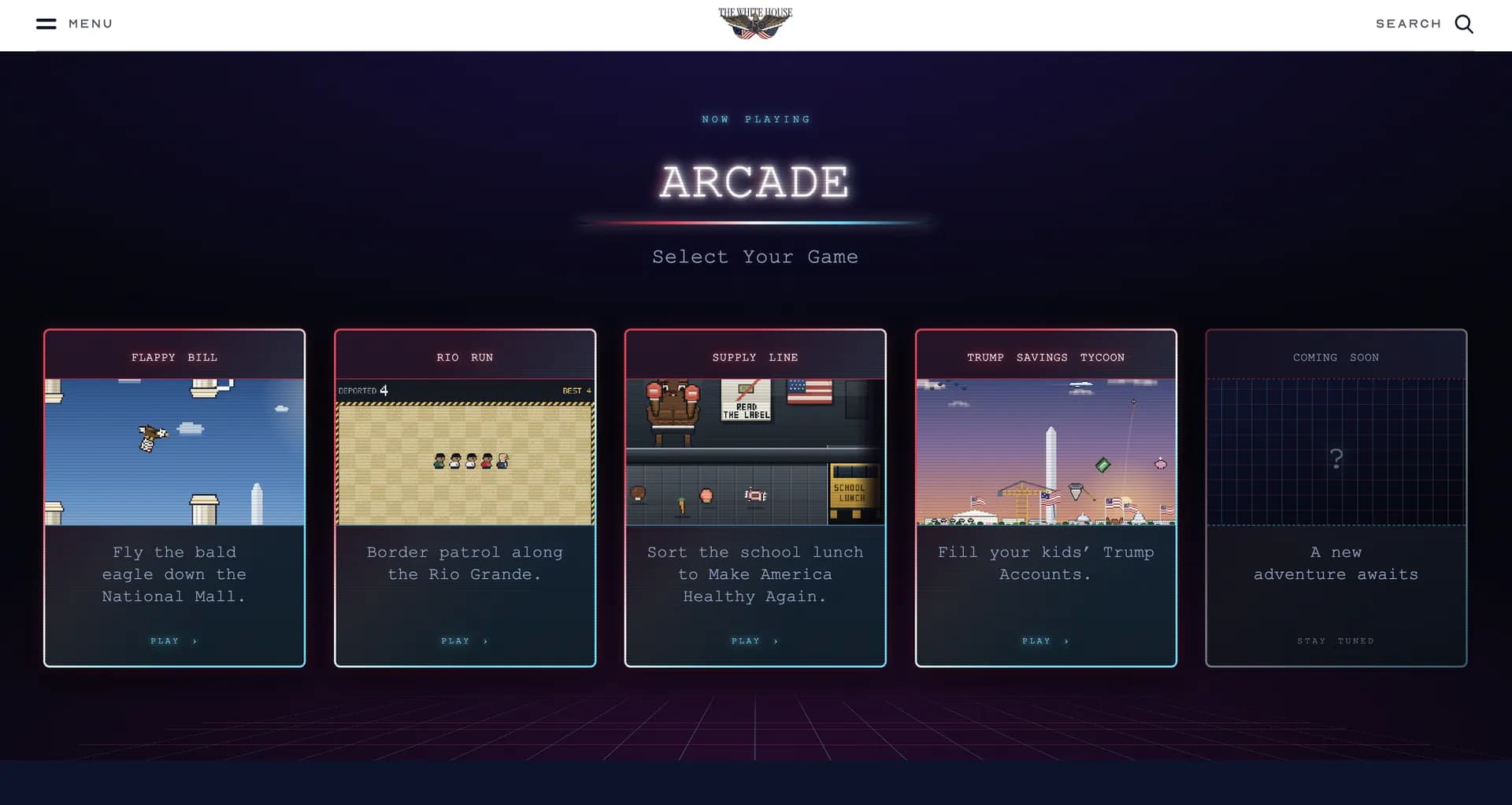 After outcry from Tetris, White House removes anti-immigrant game