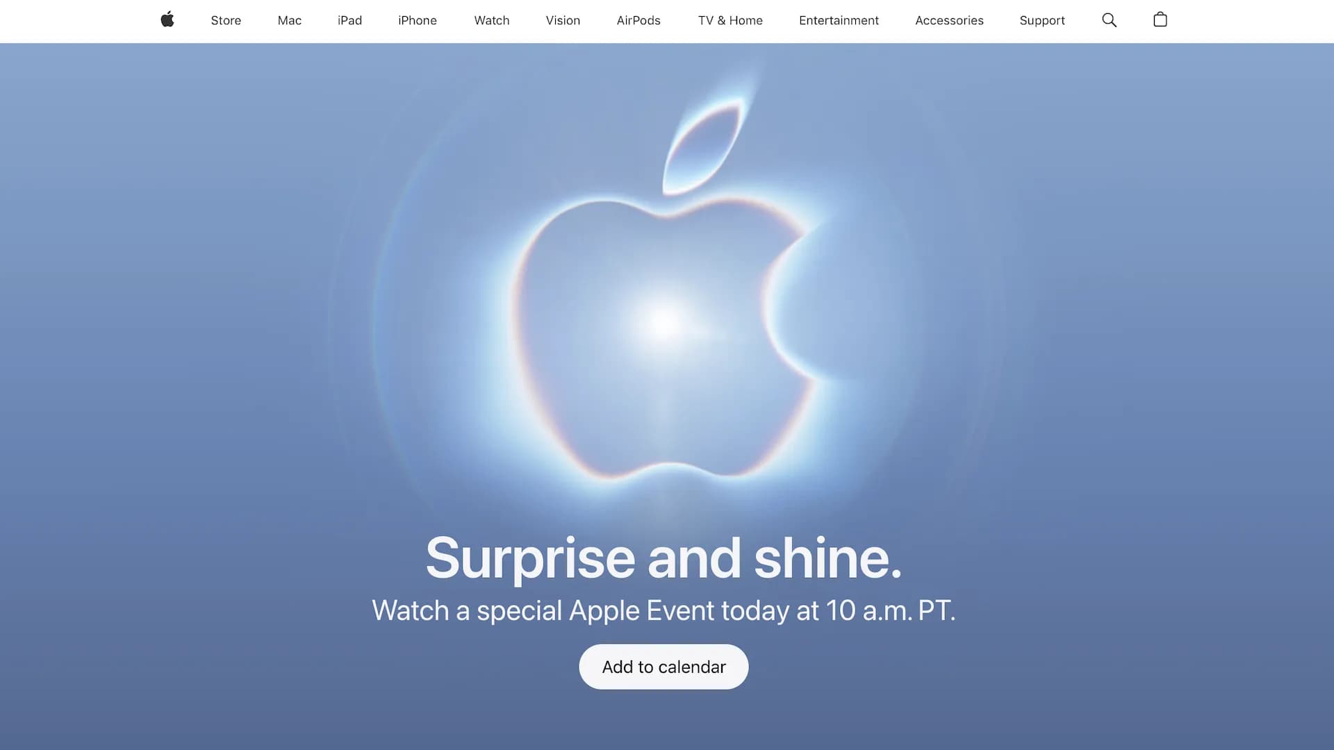 Apple Store is down ahead of the Apple Event