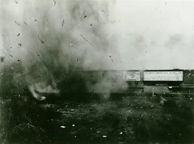 TIL 40,000 people showed up to a place in the middle of nowhere in Texas in 1896 to watch two trains intentionally run into each other. “The Crash at Crush,” brought in more people than inhabited Texa