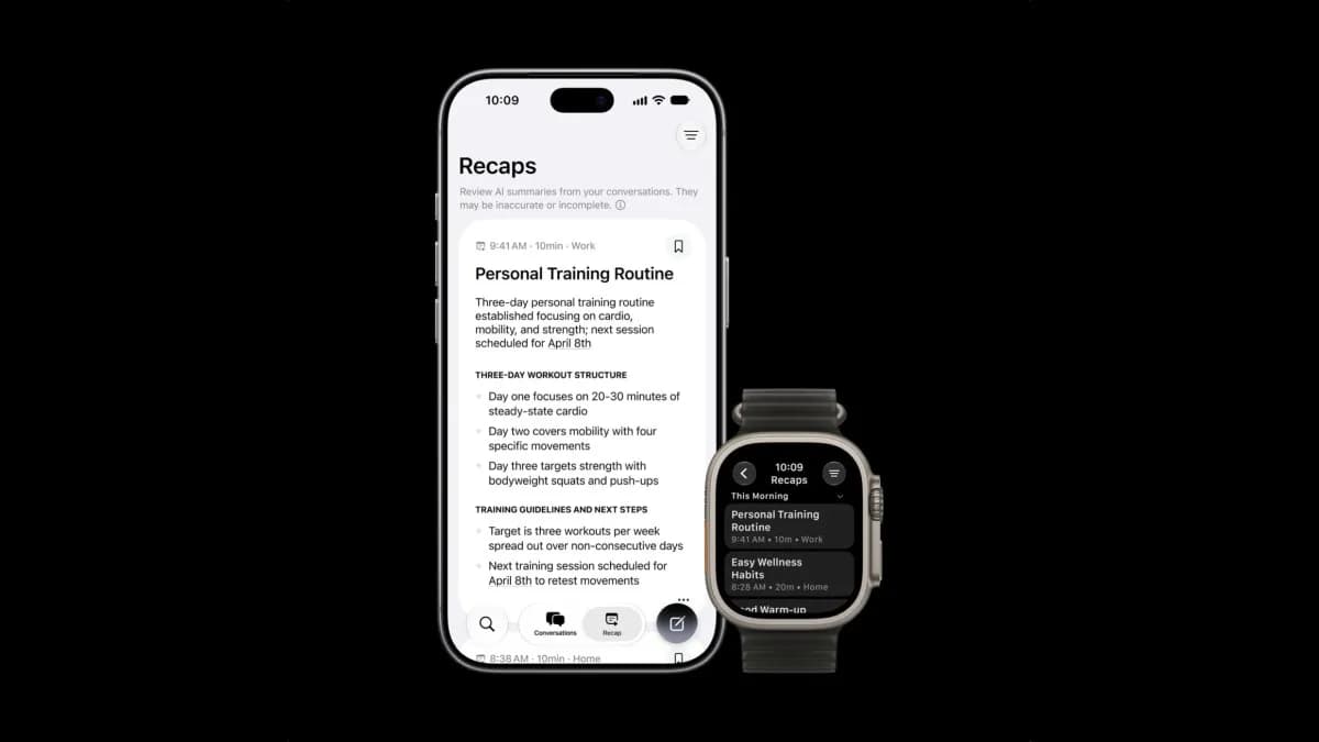 Apple Watch’s new feature listens to your chats and recaps them | TechCrunch